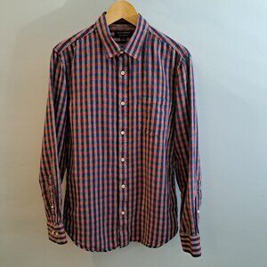 Banana Republic Men's Medium Linen Standard Fit Long Sleeve Button Down Shirt